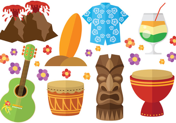 Free Hawaii Icons vector - vector gratuit #369027